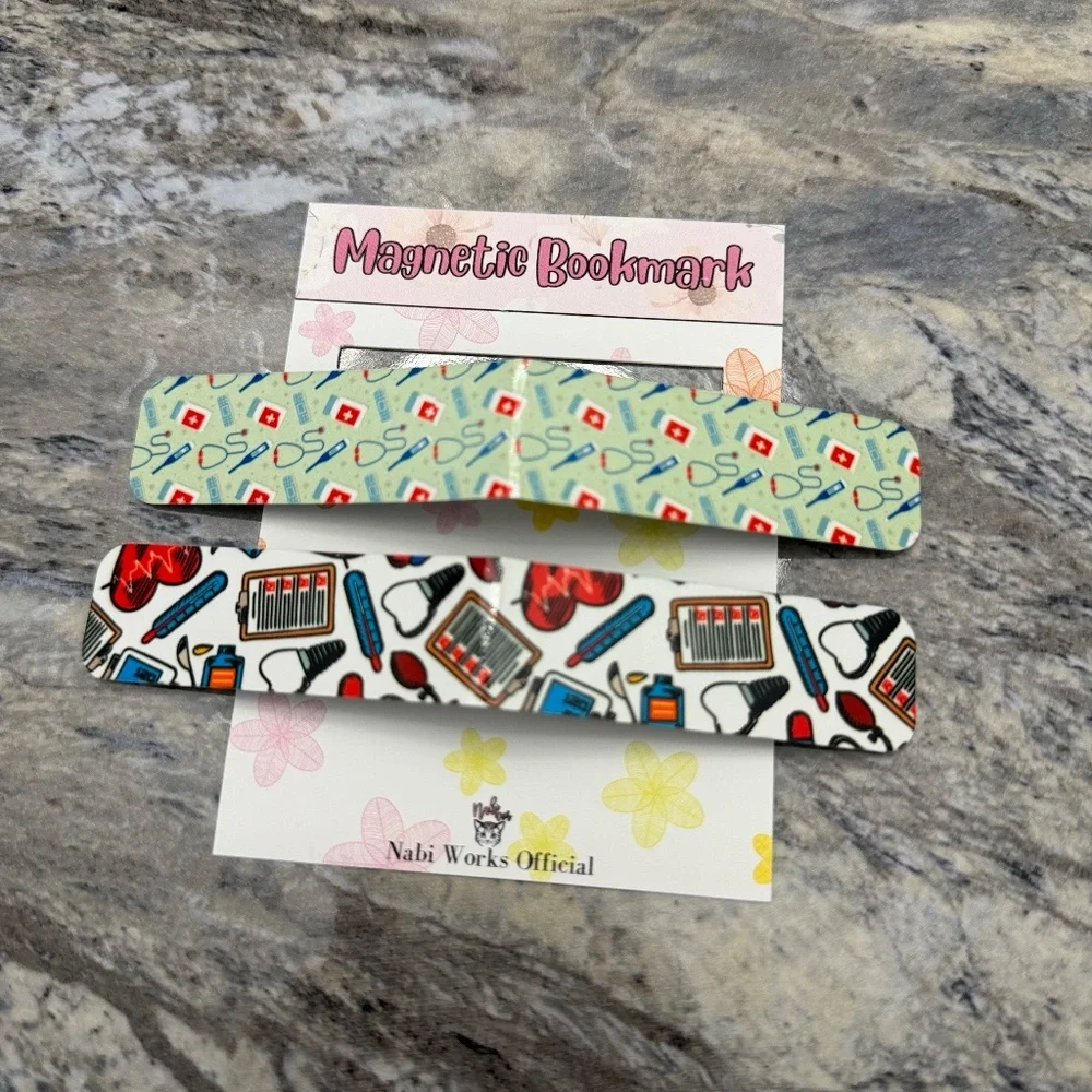 Pack of 2 Magnetic Bookmarks Wedding Souvenir Birthday Giveaways Sublimation Mag